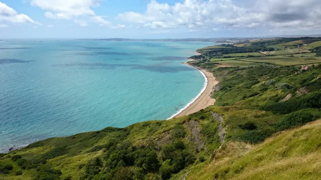 Looking down onto Ringstead Bay