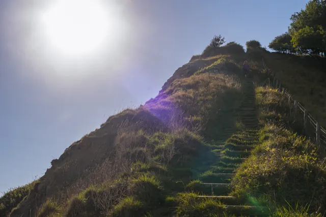 We were no strangers to hills and steps by this point coming down from Houns-tout Cliff