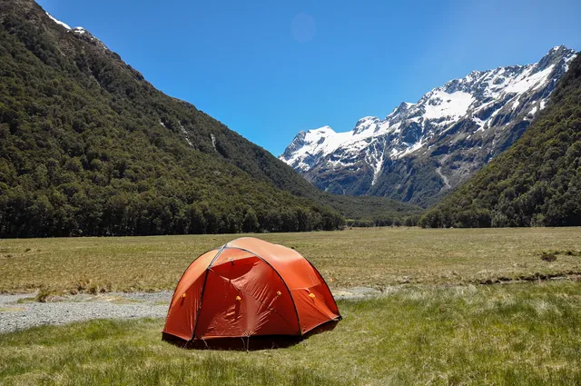 We bagged the best camp site arriving first