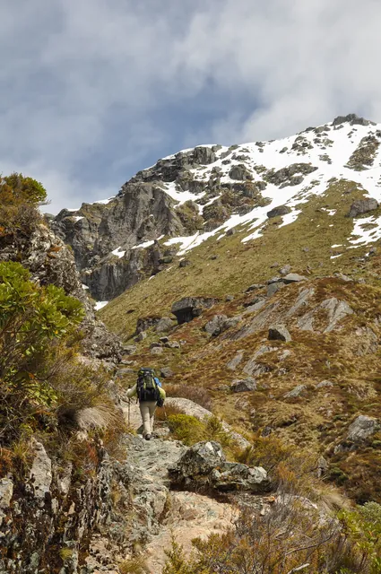 There was an hour and a half hike up to the helicopter pick-up point