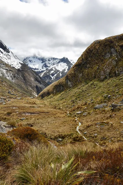 Looking back at the trail