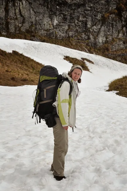 Hiking across the snow was a nice reminder of our elevation and exposure