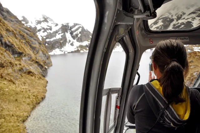 Awesome views as we pass across Lake Harris
