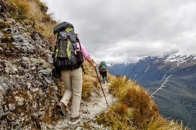 This is the worst of the drop-offs on the Routeburn. Nothing to freak out about