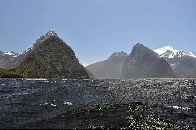 The classic Milford Sound view. Not the best time of day for a stunning pic