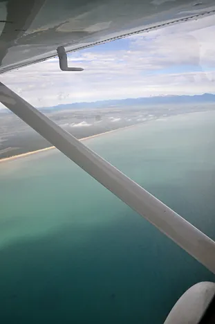 Good views as we take off leaving Nelson