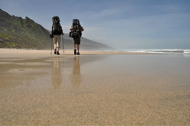 We trekked along the beaches as much as we could
