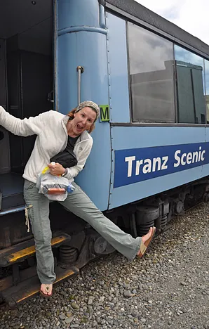 We finish the journey with a ride back on the Tranz Scenic from Greymouth to Christchurch