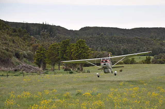 Jim and James taking off in blustery conditions