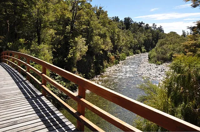 Crossing the Brown River and starting our ascent
