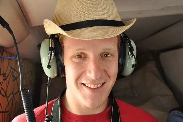 Ed sporting his 'man from del monte' KMart hat purchase