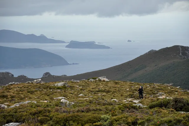 Awesome vista views down to the islands in the Maatsuyker Group