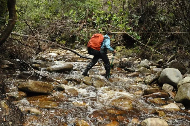 A tame river crossing by South Coast standards