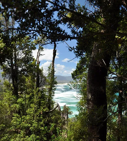 A break in the weather as Prion Beach comes into view