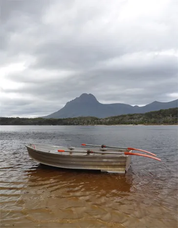 Our transport across the mouth of the New River Lagoon