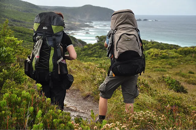 Admiring the wild coastal views