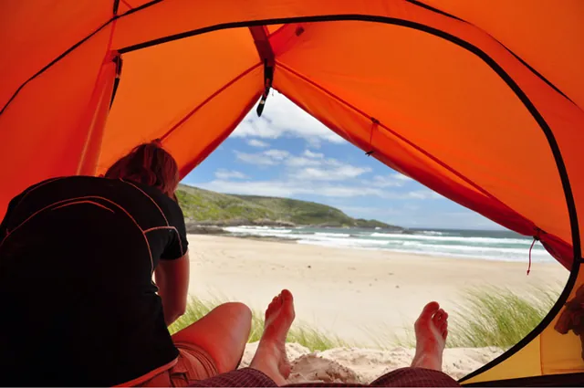 A royal view from the tent - perfect!