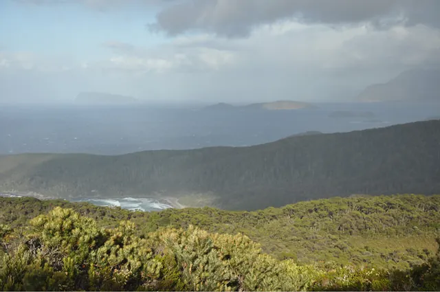 Looking back down at Shoemaker Bay
