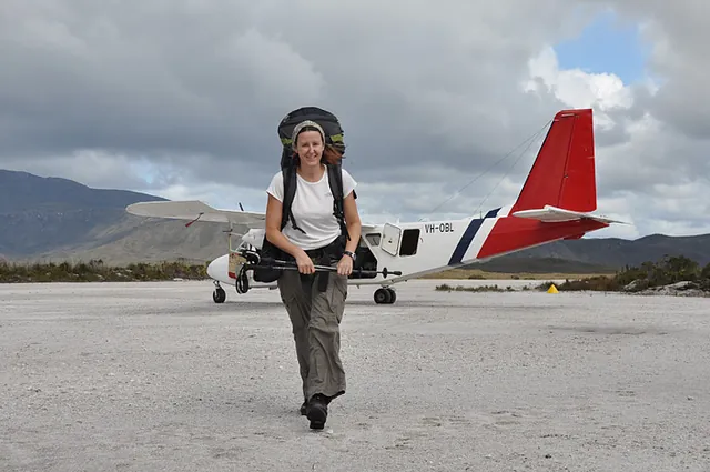 We collect our gear, buy some camping gas canisters from the airline local supplies and set out