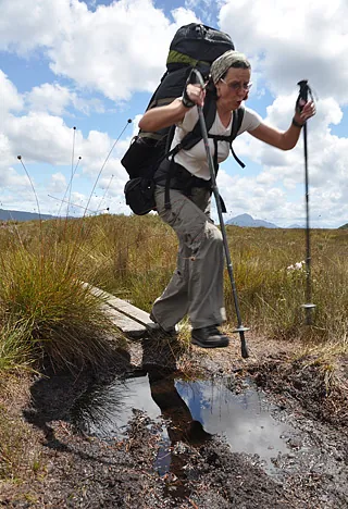 The first of the boggy sections. Rumour has it that there would be many more to come!