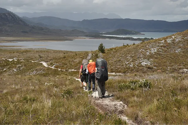 Dropping down to Freney Lagoon before we reach the coast