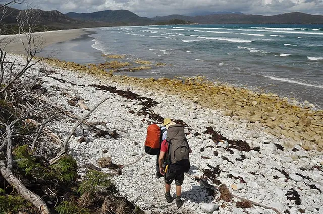 We reach the first beach at Cox Bight