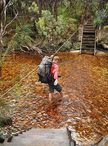 Our first river crossing of the day