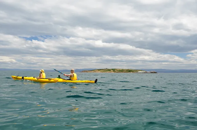 After a hearty lunch on the beach, we make our way across to Cook Beach