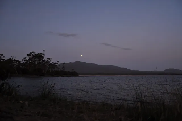 Encampment Cove after sunset