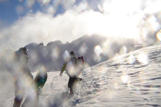 Difficult to keep the camera lens dry with all of the powder spray swirling about