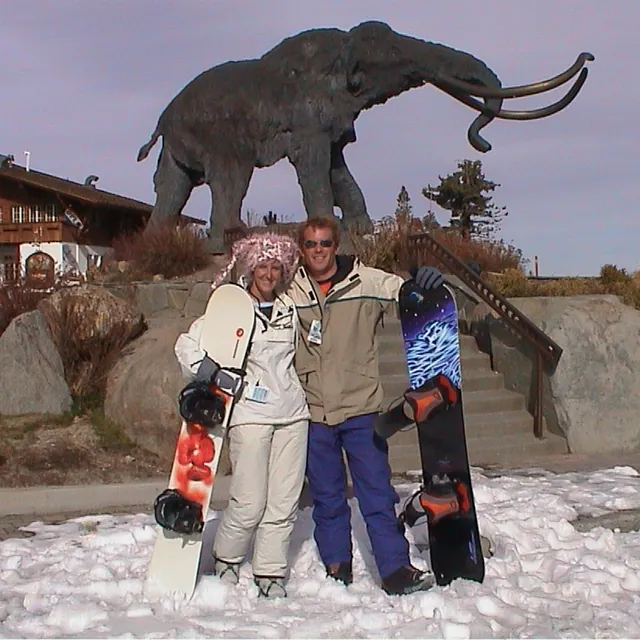Our first visit to Mammoth Mountain - excitement levels at an unprecedented high
