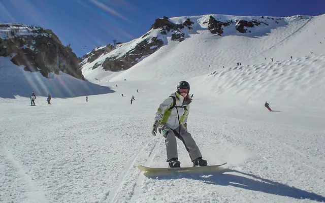 Gill coming down the Saddle Bowl