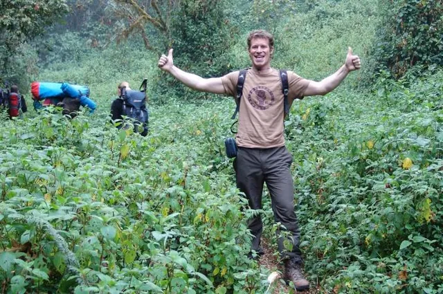 We're all glad to be finally trekking after months of preparation and training