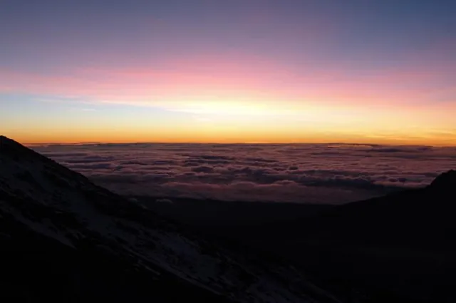 Just seconds away from the sun bursting through