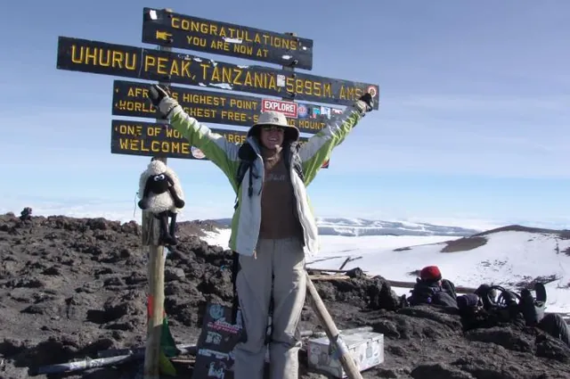 Finally we reach it ... Uhuru Peak at 19,335 feet (5895m) ... fantastic!