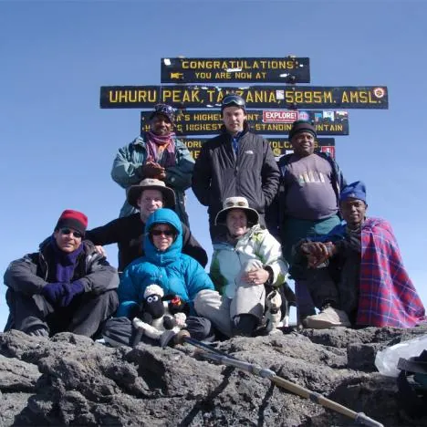 Congratulations to all ... it was the young porter's first ascent also