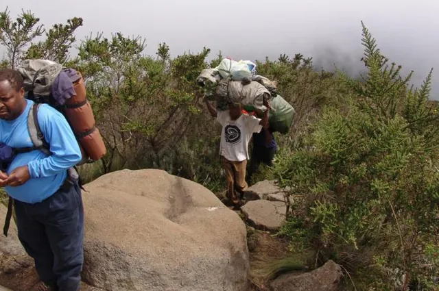 Our porters carry up to 20kg and have the stamina to overtake us by mid-morning