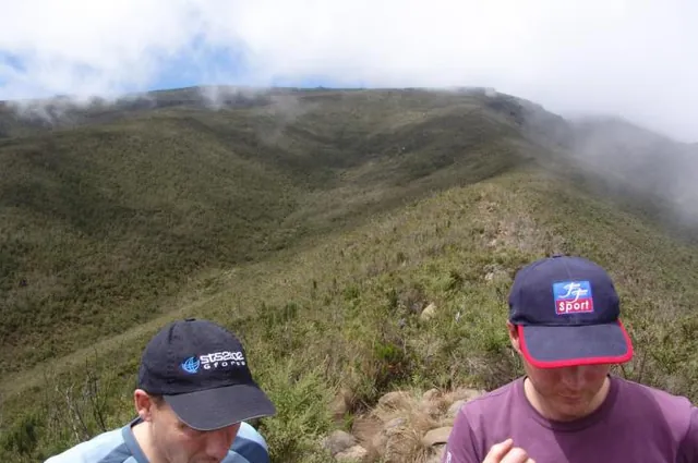 'So you're telling us that's not the summit up there?'