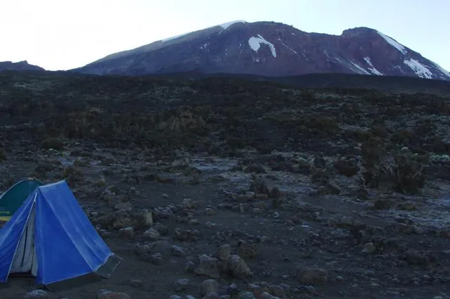 It had been a cold night, even in June, with ice on the tents in the morning