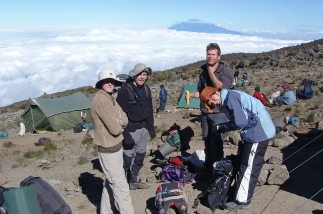 The gang get packed up for day 5 with mandatory application of sunscreen
