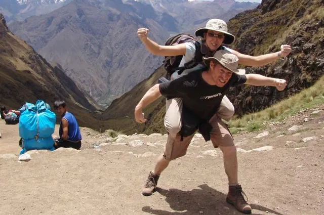 Giving it some serious piggyback British Bulldog at the pass