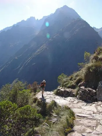Great vistas as we climb upwards on the first part of today's trail