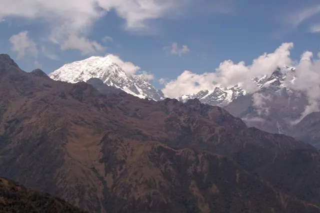 The southern face of Mount Salkantay as seen from the Inca Trail