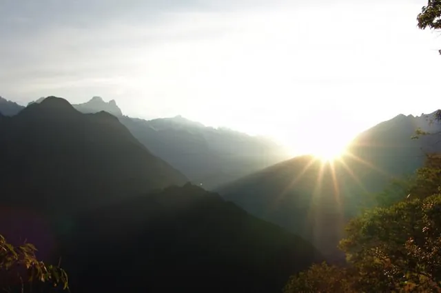 The sun bursts through in spectacular style
