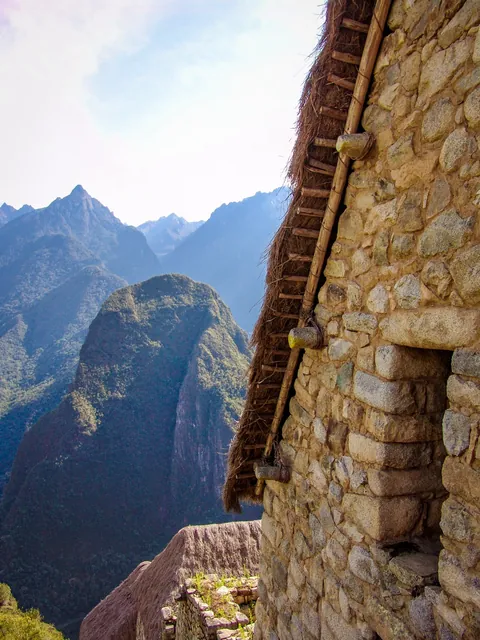The mountainous backdrop makes for a stunning setting
