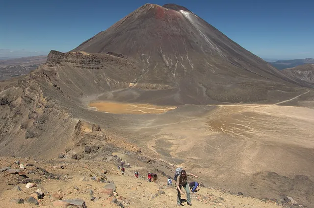 Looking back at an awesome Ngauruhoe vista