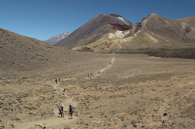 Looking back at Ngauruhoe and Red Crater