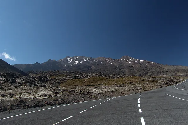 The drive up to the visitors centre