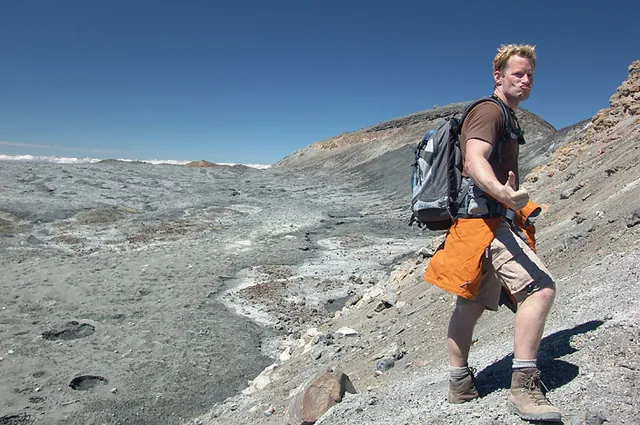 Me on the main crater ridge