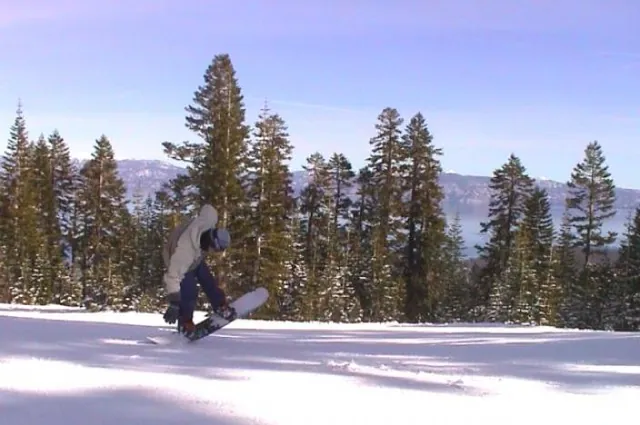 My Lib Tech Emma-P board was pretty bendy so popping the occasional wheely was not difficult